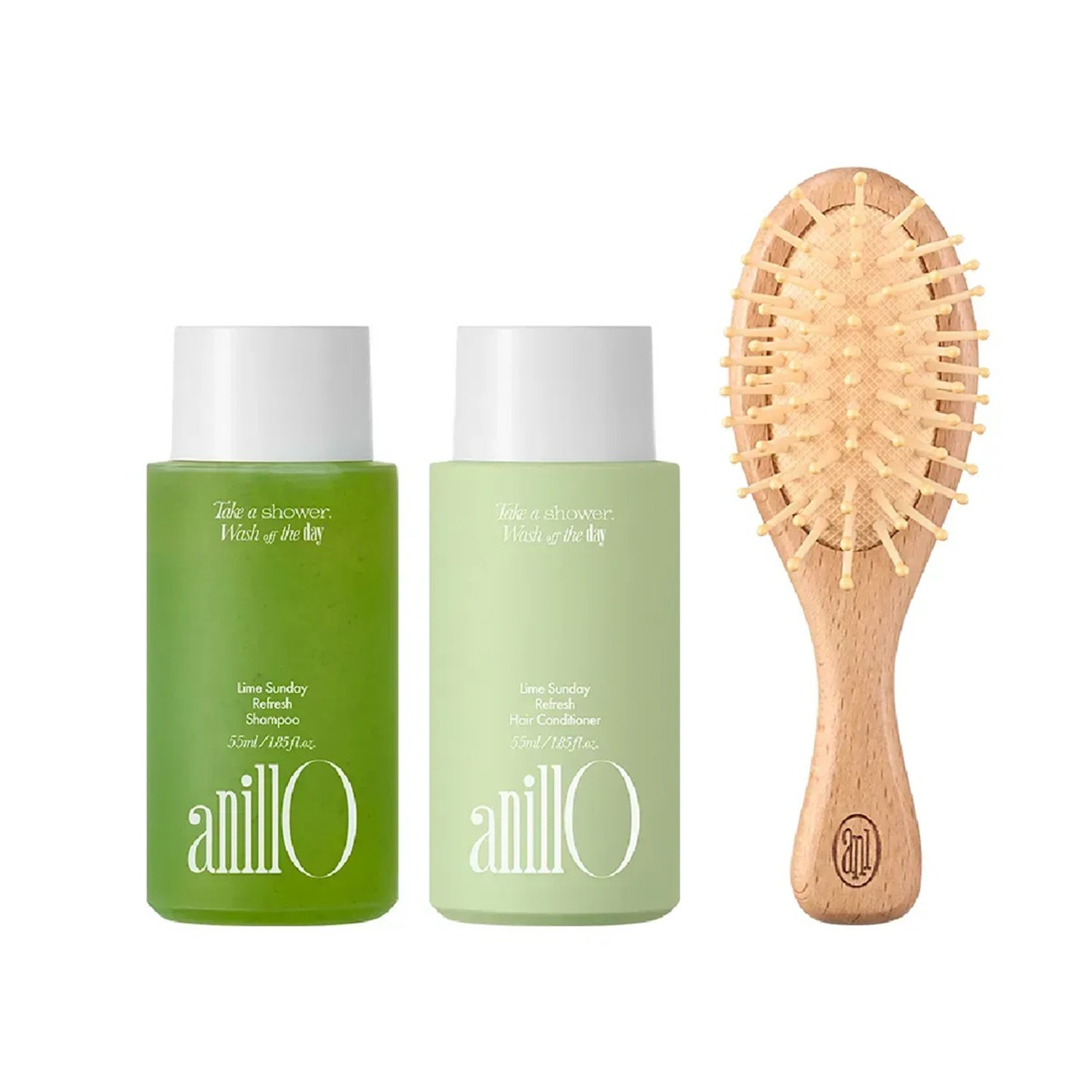 Набір для волосся ANILLO Lime Sunday Hair and Brush Set