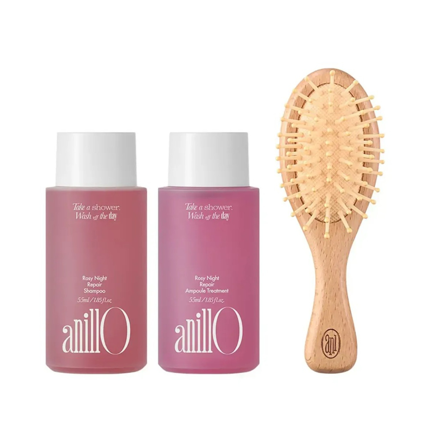 Набір для волосся ANILLO Rosy Night Hair and Brush Set
